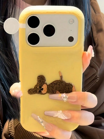 Dog Lying Down Fashion Phone Shockproof Case Compatible With IPhone
