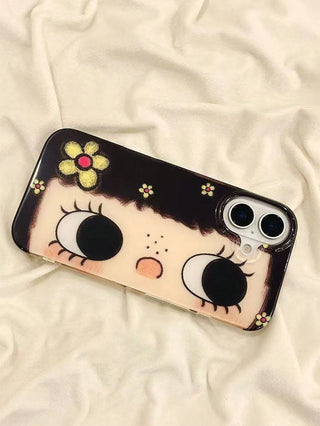 1pc Cute Big Eye Cartoon Pattern Phone Case
