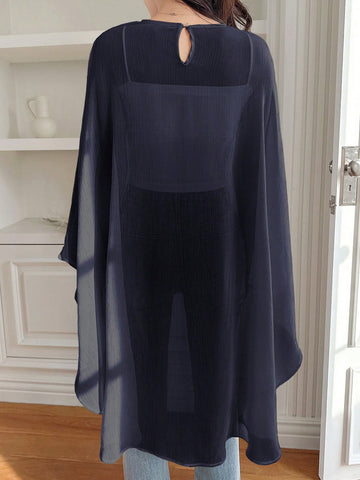 DAZY Lightweight Chiffon Tunic Top