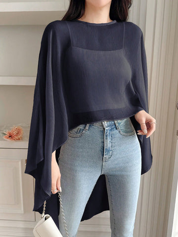 DAZY Lightweight Chiffon Tunic Top