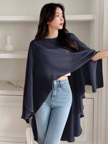 DAZY Lightweight Chiffon Tunic Top