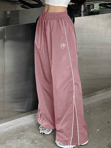 DAZY Women's Solid Color Simple Daily Pants With Bowknot Decoration
