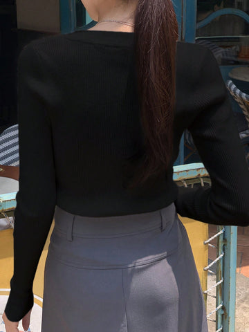 DAZY Casual Business Style Pullover Sweater