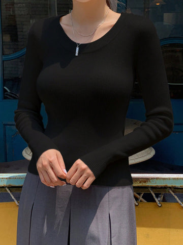 DAZY Casual Business Style Pullover Sweater