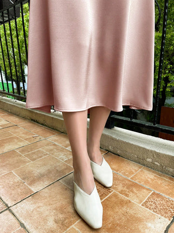 DAZY High Waist Solid A-line Skirt