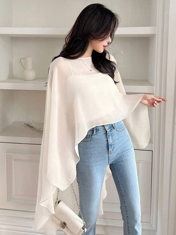 DAZY Lightweight Chiffon Tunic Top