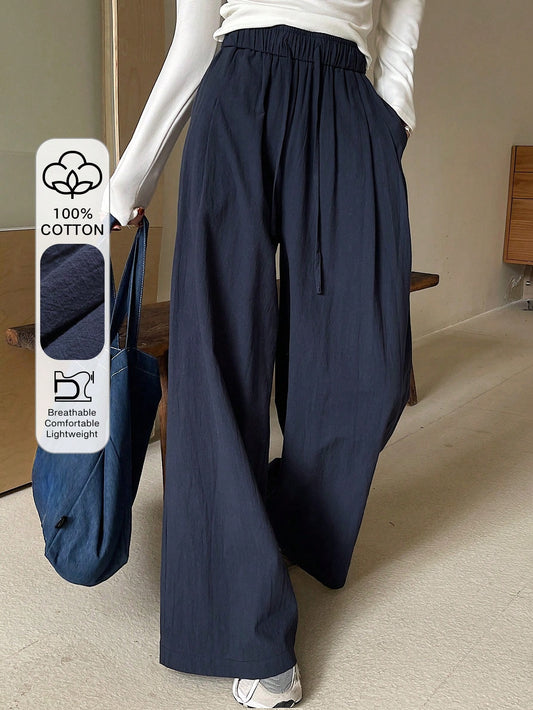 DAZY Loose Elastic Waist Wide Leg Pants
