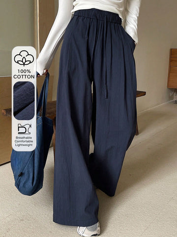 DAZY Loose Elastic Waist Wide Leg Pants