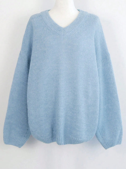 DAZY Solid Drop Shoulder Sweater