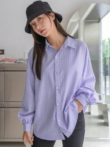 DAZY Striped Drop Shoulder Shirt
