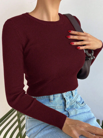 Tight Knit Pullover Sweater