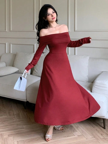 Women Long Wrap Dress