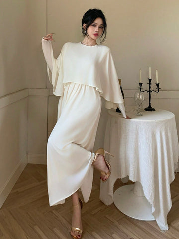 DAZY Women's Chiffon Midi Cocktail Dress