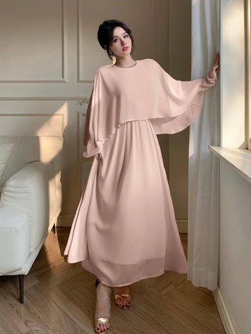 DAZY Women's Chiffon Midi Cocktail Dress