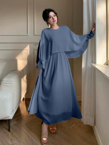 DAZY Women's Chiffon Midi Cocktail Dress