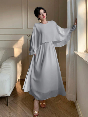 DAZY Women's Chiffon Midi Cocktail Dress