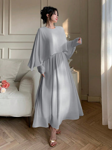 DAZY Women's Chiffon Midi Cocktail Dress