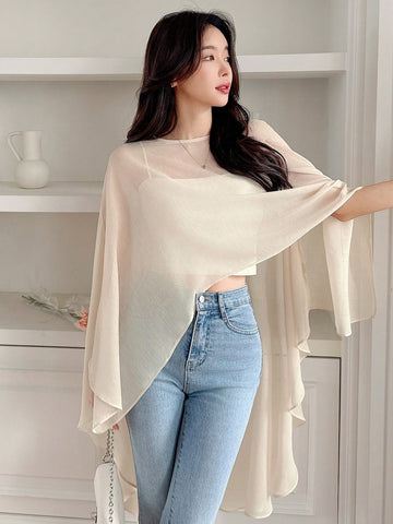 DAZY Lightweight Chiffon Tunic Top