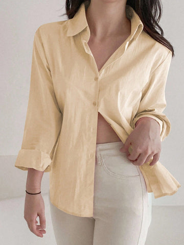 Women's Loose Casual Versatile Solid Color Blouse
