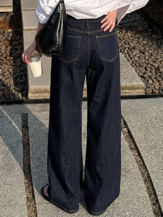 DAZY Loose High Waist Slimming Straight Leg Jeans