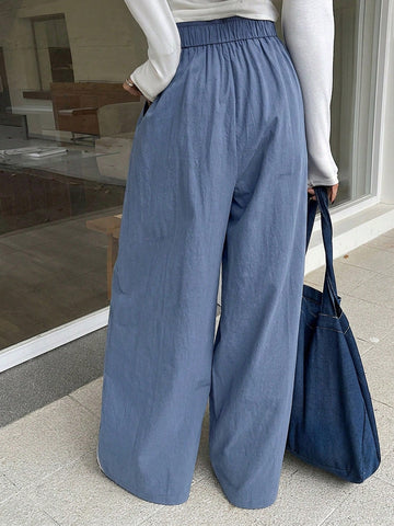 DAZY Loose Elastic Waist Wide Leg Pants