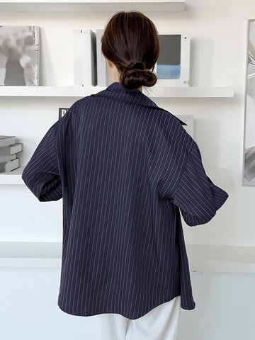 DAZY Simple Style Business Casual Solid Color Shirt