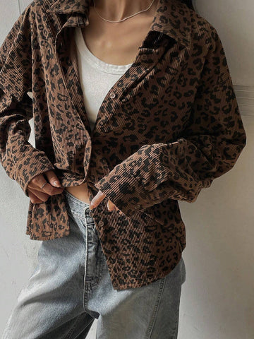 DAZY Simple Style Business Casual Solid Color Shirt