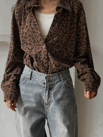 DAZY Simple Style Business Casual Solid Color Shirt