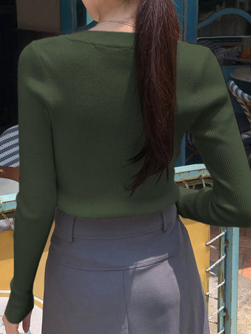 DAZY Casual Business Style Pullover Sweater