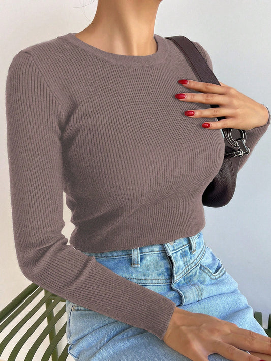 Tight Knit Pullover Sweater