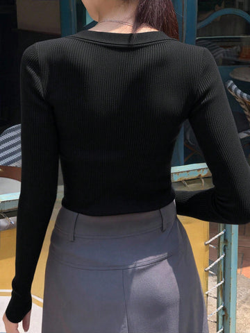 DAZY Casual Business Style Pullover Sweater