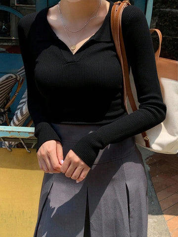 DAZY Casual Business Style Pullover Sweater