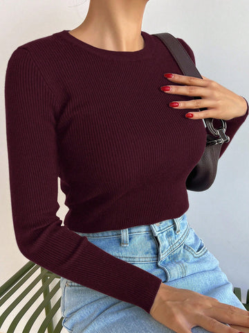 Tight Knit Pullover Sweater
