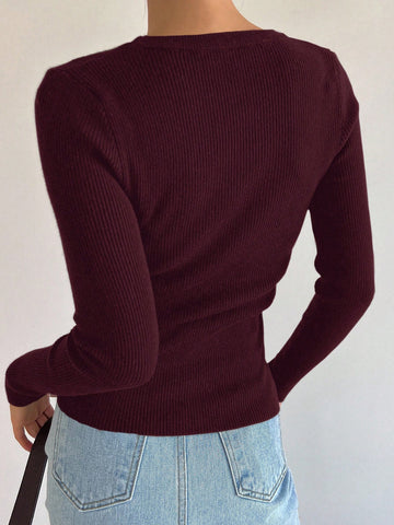 Tight Knit Pullover Sweater