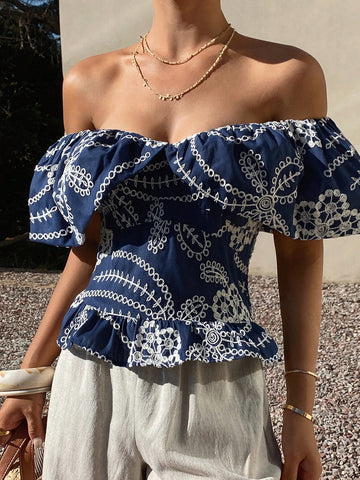 Women's Solid Color Strapless One-Shoulder Elegant Cropped Summer Top