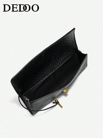American Fashion Crocodile Embossed Handbag