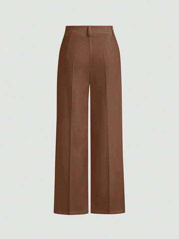 Minimalist Design Drape Effect Suit Pants
