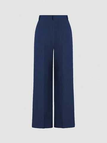 Minimalist Design Drape Effect Suit Pants