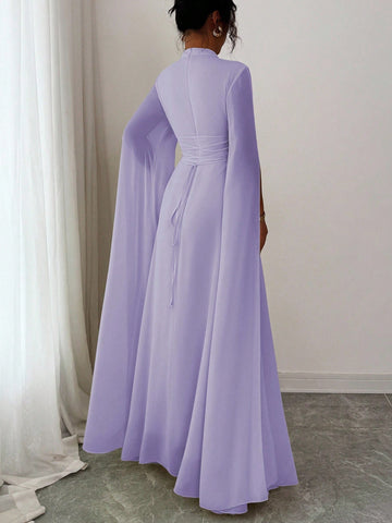 Elenzga Women's Elegant French Romantic Vacation Style Beach Dress