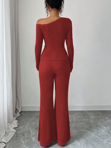 Elenzga Women's Fashion Casual 2-Piece Set