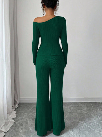 Elenzga Women's Fashion Casual 2-Piece Set