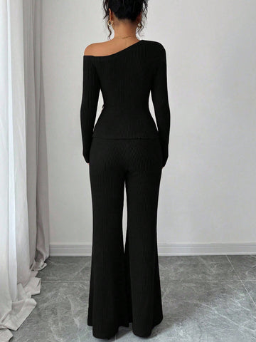 Elenzga Women's Fashion Casual 2-Piece Set