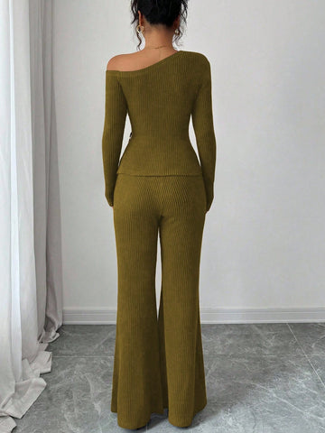 Elenzga Women's Fashion Casual 2-Piece Set