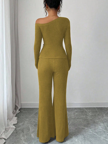 Elenzga Women's Fashion Casual 2-Piece Set