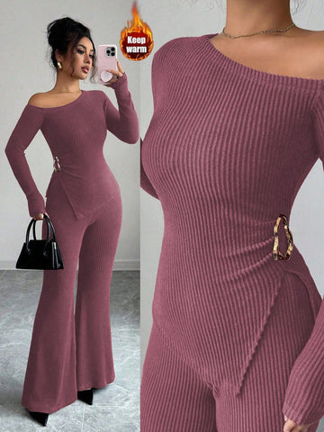 Elenzga Women's Fashion Casual 2-Piece Set