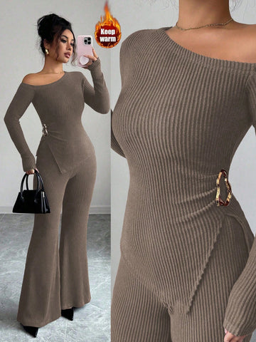 Elenzga Women's Fashion Casual 2-Piece Set