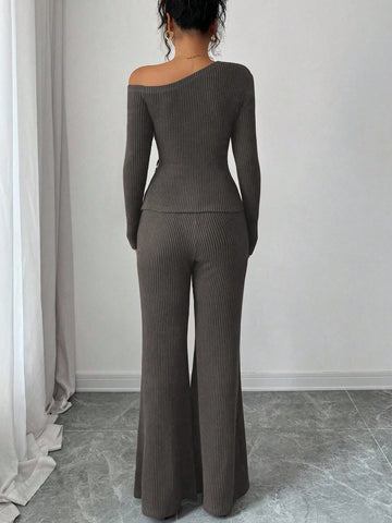 Elenzga Women's Fashion Casual 2-Piece Set