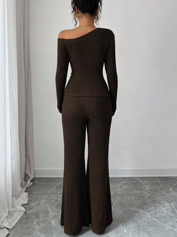 Elenzga Women's Fashion Casual 2-Piece Set