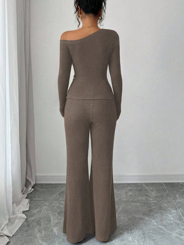 Elenzga Women's Fashion Casual 2-Piece Set