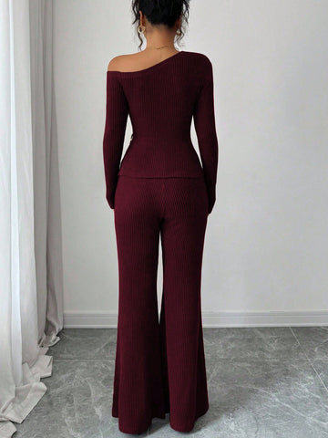 Elenzga Women's Fashion Casual 2-Piece Set